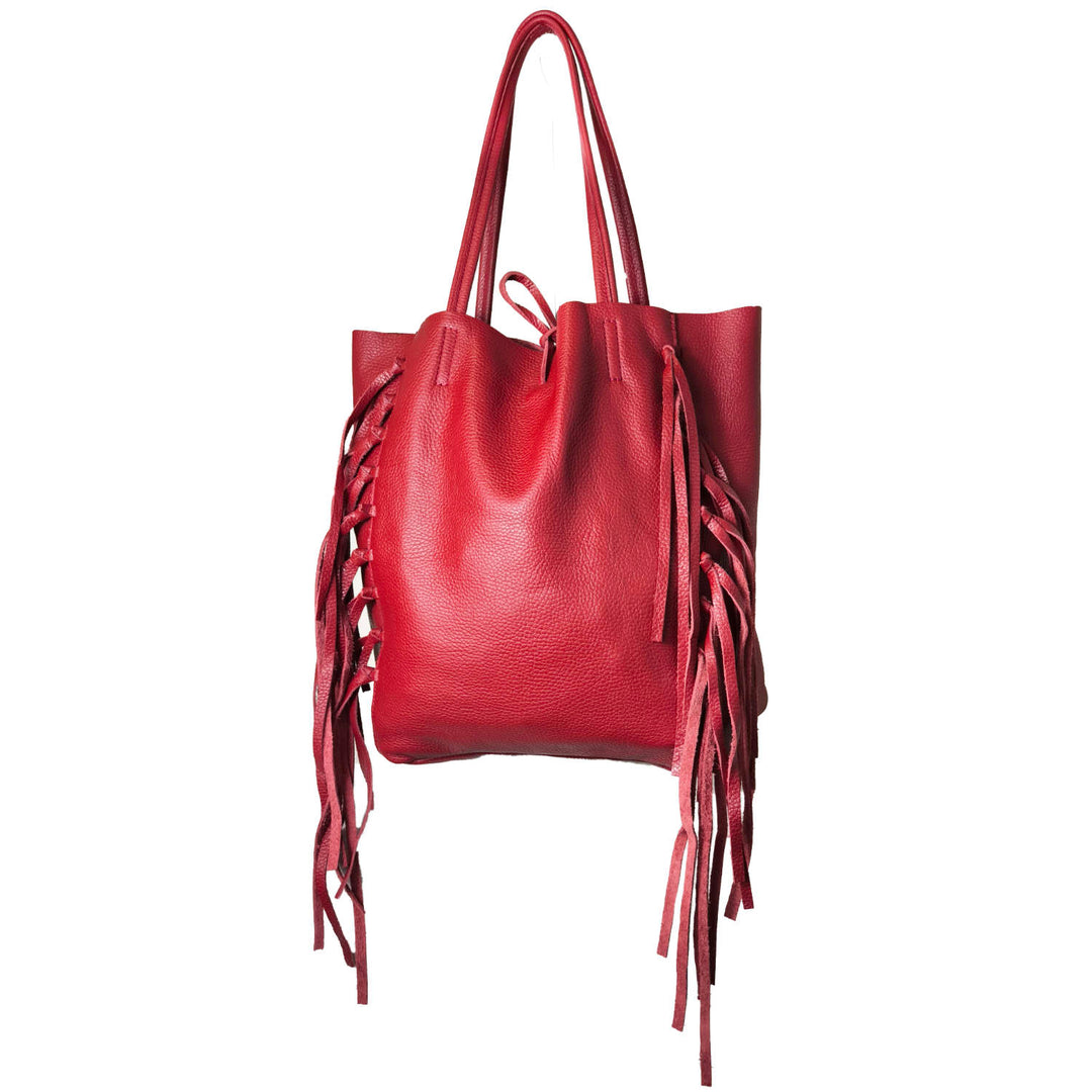 Borsa con manici in metallo, nero | Intrend