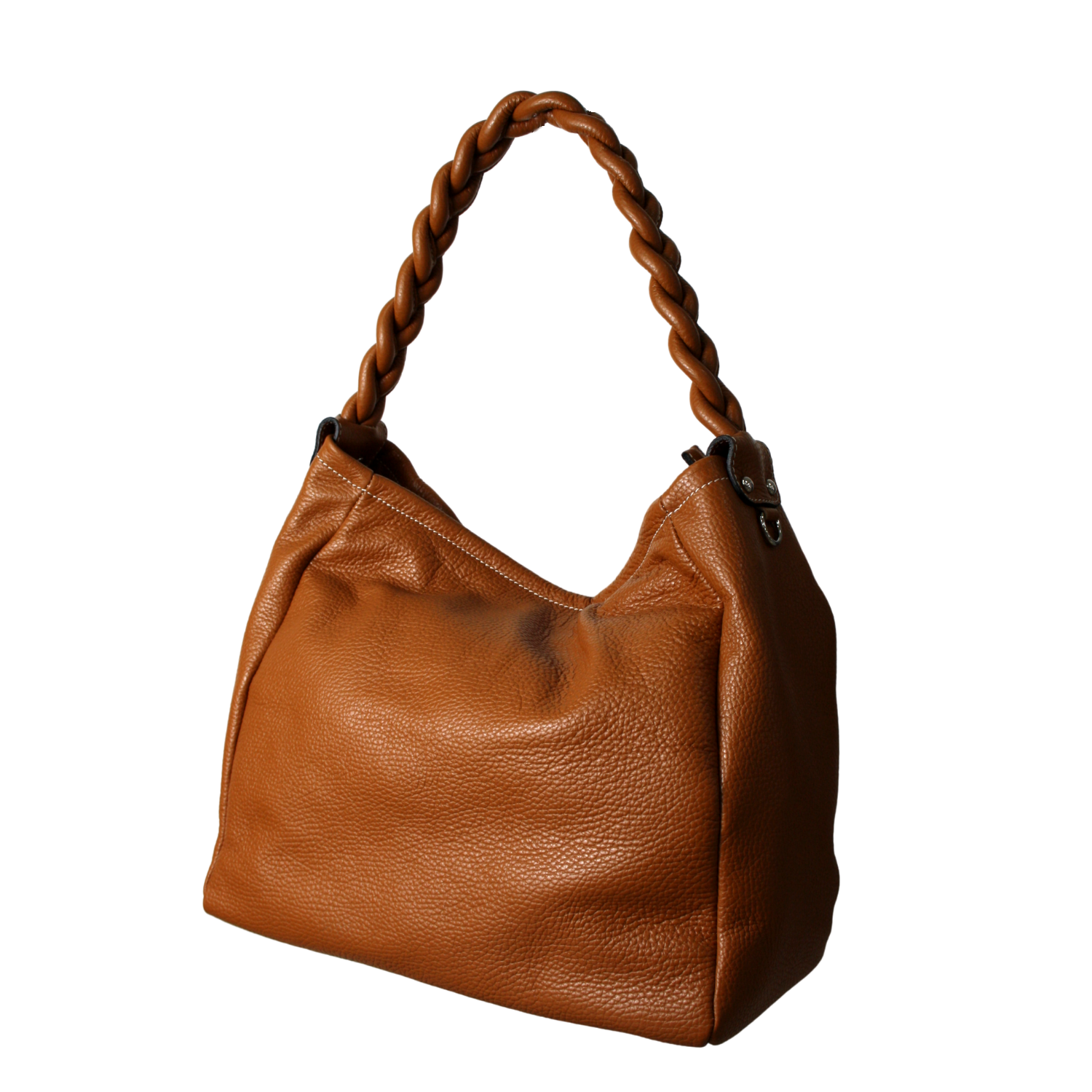 Braided handle handbag hot sale